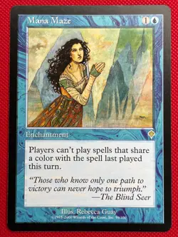 MTG 1X Mana Maze X1 Invasion Magic - Slight Play - Image 1