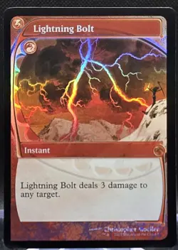 Lightning Bolt (Future Sight) #1 Secret Lair Foil Promo Rare - Image 1
