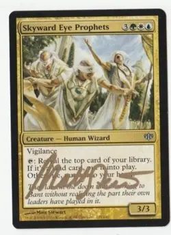 SKYWARD EYE PROPHETS - ARTIST SIGNED IN GOLD - MATT STEWART - NEAR MINT - MTG - Image 1