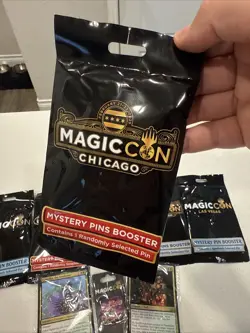 MagicCon Pin Set Of 8, 5 Mystery Pin Boosters Lot - Image 3