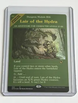 Lair of the Hydra 356 Showcase MTG Forgotten Realms 2021 Mint - 9.0 + Foil Rare - Image 1