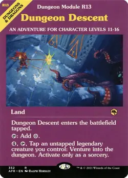 Dungeon Descent Showcase Foil - Adventures In The Forgotten Realms MTG-NM - Image 1