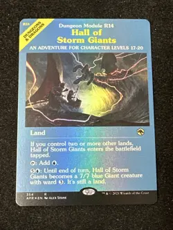 Hall of Storm Giants Dungeon Module Adventures in Forgotten Realms MTG NM Foil - Image 1