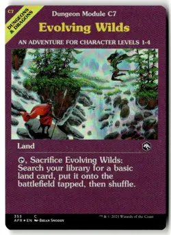 MTG - Evolving Wilds (Dungeon Module) 353 foil Near Mint Adventures in the Forgo - Image 1