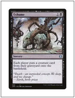 1x Exhume, Magic the Gathering, MTG NM - Image 1