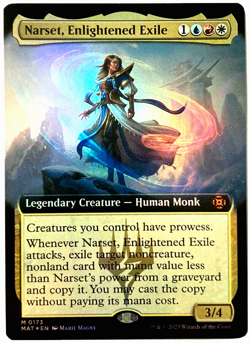 MTG Narset, Enlightened Exile EXTENDED ART FOIL MOM: The Aftermath 0173 NM - Image 1