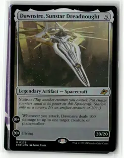 Dawnsire, Sunstar Dreadnought (Foil) M Edge of Eternities 238 NM - Image 1
