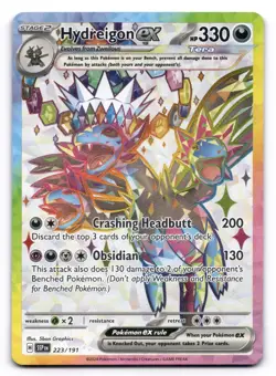 Hydreigon ex NM 223/191 Sv08: Surging Sparks Pokemon TCG Holo - Image 1
