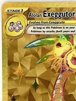 Alolan Exeggutor ex NM GOLD 248/191 Sv08: Surging Sparks Pokemon TCG Holo - Image 3