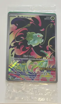 SEALED - Bulbasaur Illustration Rare 133/132 Mega Evolution Stamped Pokemon TCG - Image 1