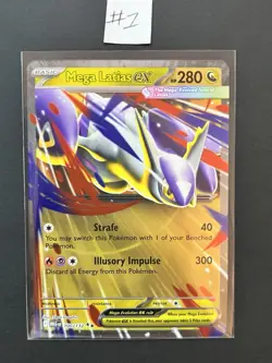 Mega Latias EX 100/132 Double Rare English Mega Evolution Pokemon TCG - Image 1