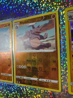 Pokemon TCG Burning Shadows: Holo 67/147 Rhyperior; Reverse Holo 65/147 Rhyhorn - Image 4