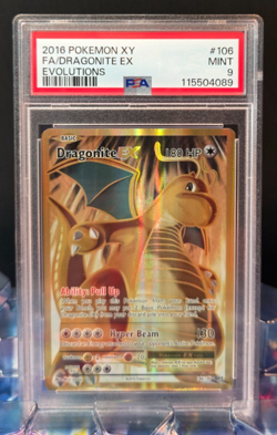 2016 POKEMON XY FA/GRAGONITE EX EVOLUTIONS #106 PSA GRADED MINT 9 - Image 1