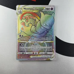 Pokemon TCG Mewtwo VStar Pokemon Go 079/078 Rainbow Secret Rare NM/M - Image 1