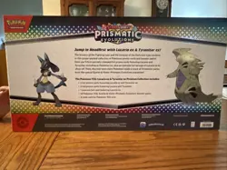 Pokemon TCG SV Prismatic Evolutions Lucario EX & Tyranitar EX Premium Collection - Image 2