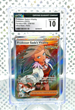 CGC 10 Professor Sada's Vitality 239/182 Paradox Rift Secret Rare Pokemon Card - Image 1