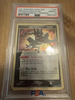 Pokemon Greninja Gold Star SWSH144 Sword & Shield Promo Card Sealed, PSA 10 - Image 2