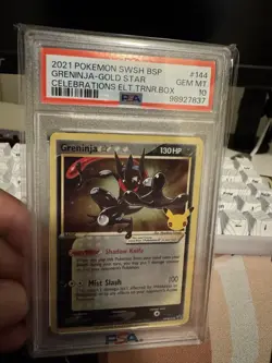 Pokemon Greninja Gold Star SWSH144 Sword & Shield Promo Card Sealed, PSA 10 - Image 4