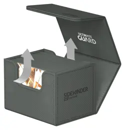 Ultimate Guard Grey Monocolor 100+ Sidewinder Deck Case Card Storage Box ccg - Image 5