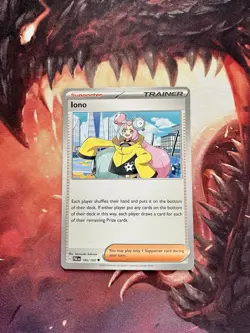 Iono 185/193 Pokemon Paldea Evolved Regular Trainer Card NM FREE SHIPPING - Image 2