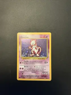 Mewtwo Holo 10/102 Base Set 1999 Pokemon Card WOTC Vintage Rare MP - Image 1