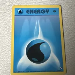 Water Energy 132/132 1st Edition Gym Heroes Pokemon Card - Image 1
