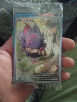 Pokemon TCG N's Zorua 189 Scarlet & Violet Promo Holo Card Journey Together - Image 1