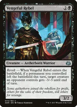 Vengeful Rebel Aether Revolt (AER) MTG Magic Cards F#203 - Image 1