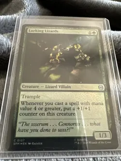 Lurking Lizards MTG Marvel Spider-Man 2025 SDCC Foil NM - Image 1