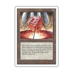 WOTC MtG Unlimited Mana Vault (R) EX - Image 1