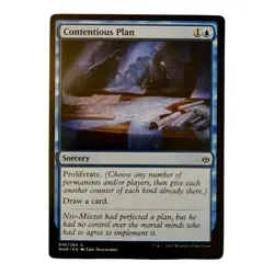 Contentious Plan War of the Spark Regular LP MTG Magic The Gathering 046/264 - Image 1