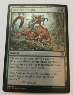 1x Hunter's Insight FOIL Commander Legends MTG Magic the Gathering NM - Image 1