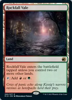 Rockfall Vale - Light Play MTG Innistrad: Midnight Hunt - Image 1