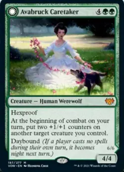Avabruck Caretaker / Hollowhenge Huntmaster - Light Play MTG - Image 1