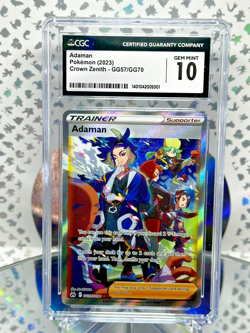 CGC 10 Adaman GG57/GG70 Crown Zenith Full Art Illustration Rare Pokemon Card - Image 1