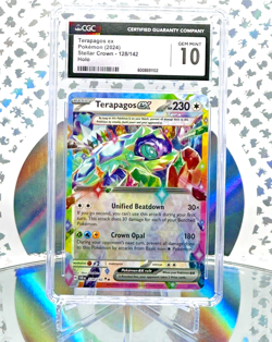 CGC 10 Terapagos ex 128/142 Stellar Crown Full Art Double Rare Pokemon Card - Image 1