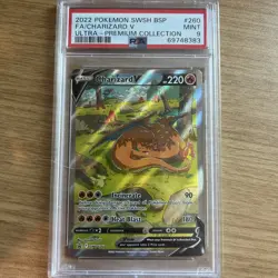2022 Pokemon Swsh 260 Charizard V Ultra Premium Collection PSA 9 - Image 1