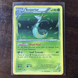 Serperior 6/114 Holo Rare Pokemon - Black & White 2011 - Near Mint - Image 1