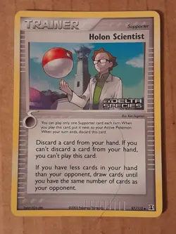 Pokemon Holon Scientist 97/113 ex Delta Species Reverse Holo NM See Pictures - Image 1