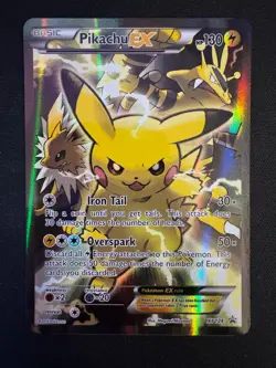 Pikachu XY124 Black Star Promo Pokemon Red & Blue Collection Near Mint - Image 1