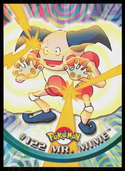 2000 Topps Pokemon TV Animation Series 3 Mr. Mime Blue Logo #122 - Image 1