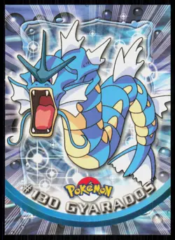 2000 Topps Pokemon TV Animation Series 3 Gyarados Blue Logo #130 - Image 1