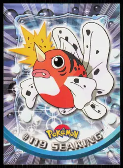 2000 Topps Pokemon TV Animation Series 3 Seaking Blue Logo #119 - Image 1