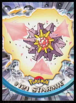 2000 Topps Pokemon TV Animation Series 3 Starmie Blue Logo #121 - Image 1