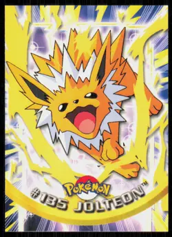 2000 Topps Pokemon TV Animation Series 3 Jolteon Blue Logo #135 - Image 1