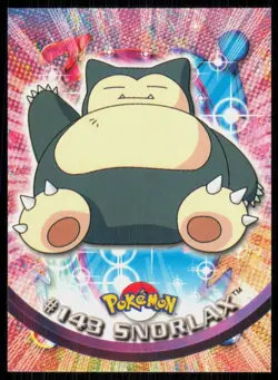2000 Topps Pokemon TV Animation Series 3 Snorlax Blue Logo #143 - Image 1