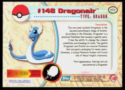 2000 Topps Pokemon TV Animation Series 3 Dragonair Blue Logo #148 - Image 2