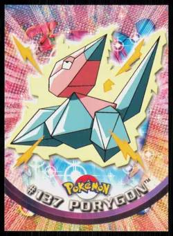 2000 Topps Pokemon TV Animation Series 3 Porygon Blue Logo #137 - Image 1