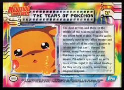 1999 Topps Blue Logo Silver Foil 1st Printing The Tears of Pokemon #37 - Image 2