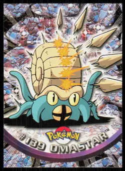 2000 Topps Pokemon TV Animation Series 3 Omastar Blue Logo #139 - Image 1